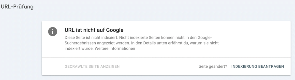 Google Indexierung